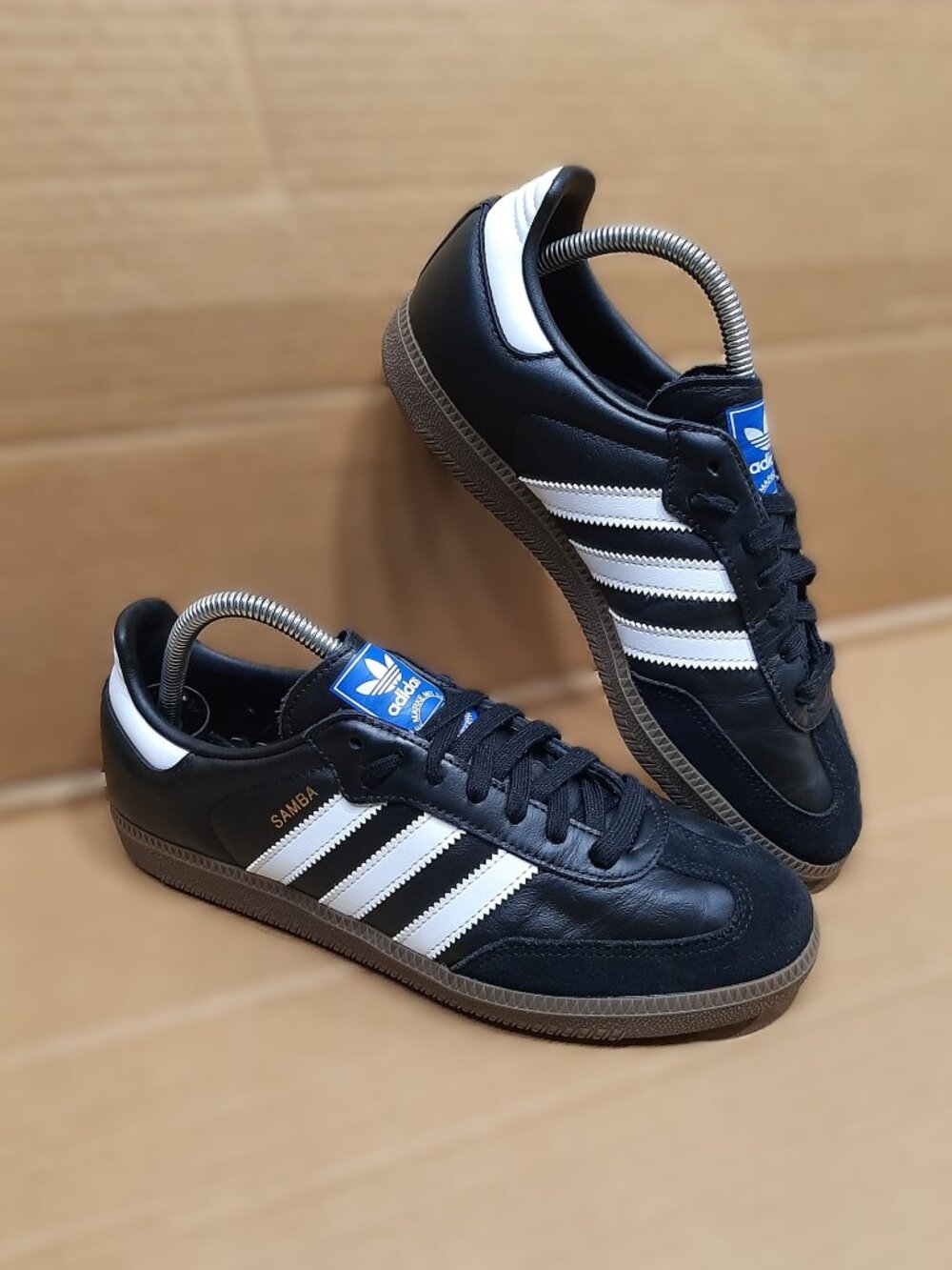 Adidas Samba OG Black White Athletic Leather Sneakers ♀️ Womens Size 9 #3089 - Picture 10 of 16
